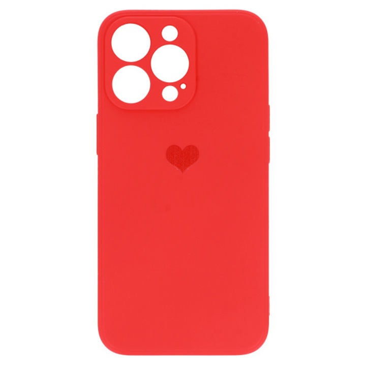 Husa Compatibila Cu Iphone 13 PRO MAX Vennus Silicone Heart, Rosu