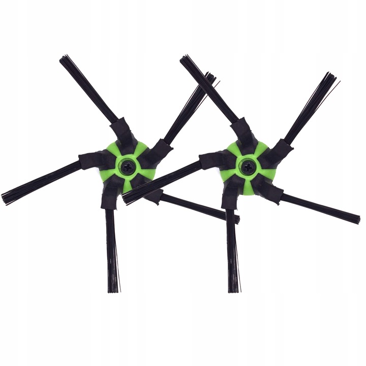 2 db porszívó oldalkefe készlet, Vixen, iRobot Roomba S9/S9+ készülékhez, fekete/zöld