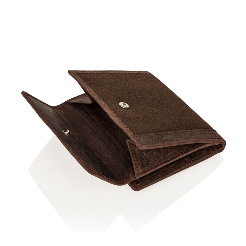Set geanta si portofel, Paolo Peruzzi, Piele naturala, Maro