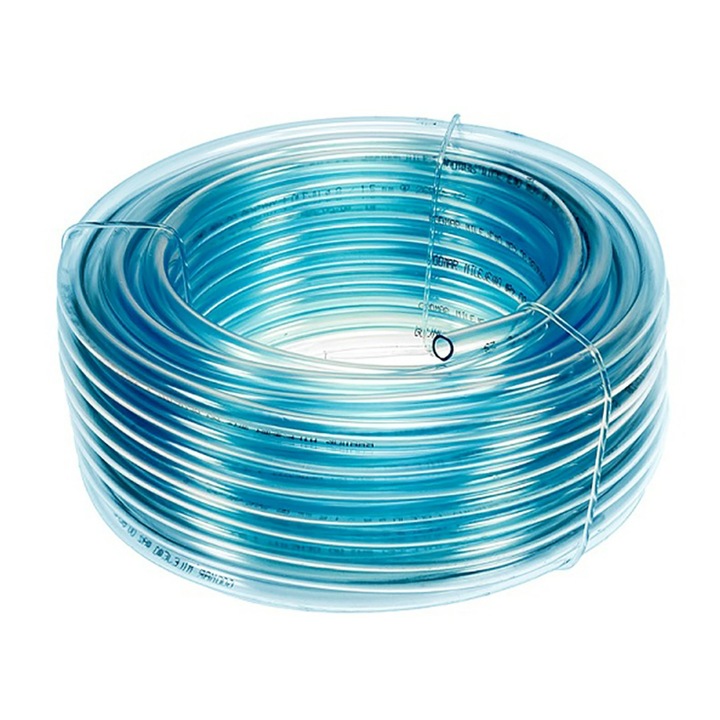 Furtun transfer ulei/combustibil, AMIO, PVC, 5mm, 25m, Transparent