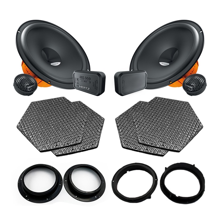 Pachet difuzoare auto Hertz Dieci dedicat Volkswagen Tiguan 2016-, RMS 80W