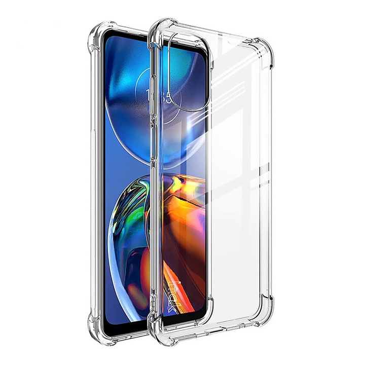 Husa Anti-Soc compatibil cu Motorola Moto E32 / E32s, Transparent