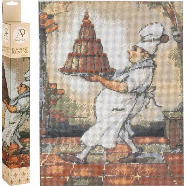 Craft Sensations - Puzzle Gyémántfestmény: Anton Pieck: A cukrász - 1 - 39 darab