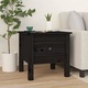 Set Mese laterale vidaXL, 2 piese, negru, 40x40x39 cm, lemn masiv de pin