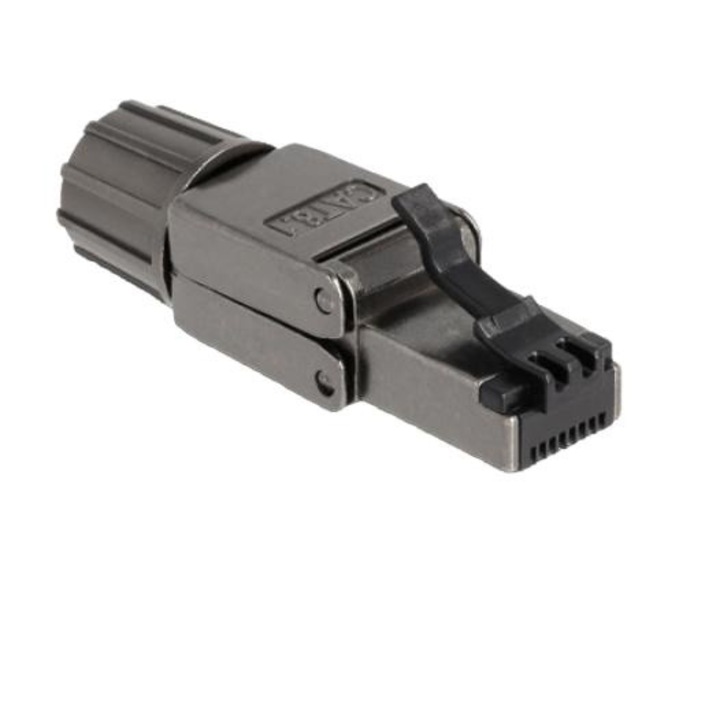 Mufa, Delock, RJ45, cat 8.1, STP, Gri inchis