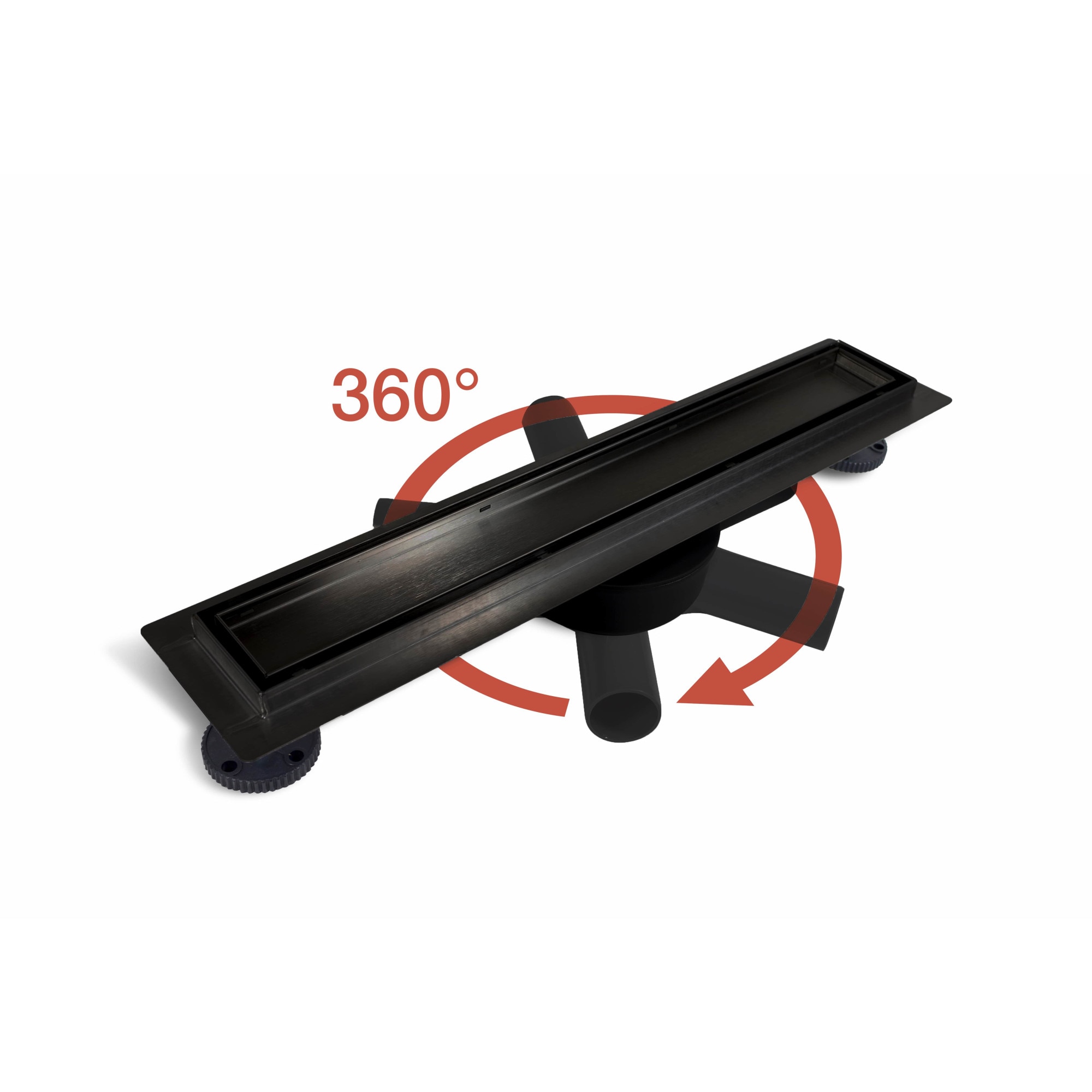 Сифон за душ, Balneo, сифон BASIC 360 Drain, 110 см, черен - eMAG.bg