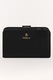 Furla, Portofel mic din piele cu aplicatie logo Camelia, Negru - eMAG.ro