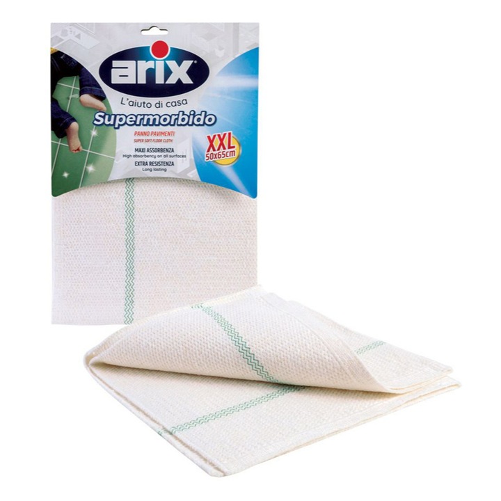 Rezerva laveta mop Arix, 50x65 cm, Alb