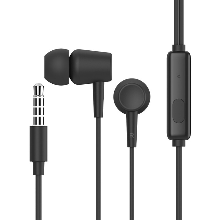 Casti cu microfon, Celebrat, 10 mm, 3.5 mm, 1.2 m, Negru