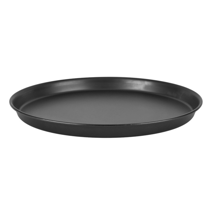 Pizzatálca 45cm, Hendi, Rozsdamentes acél, Fekete