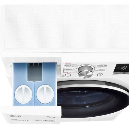 Masina de spalat rufe frontala LG F4WV709AT1, 9 kg, clasa A, 1400 rpm, ThinQ, alb