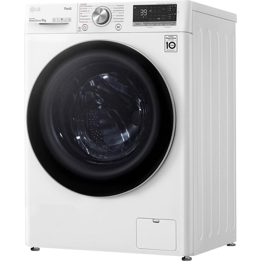 Masina de spalat rufe frontala LG F4WV709AT1, 9 kg, clasa A, 1400 rpm, ThinQ, alb