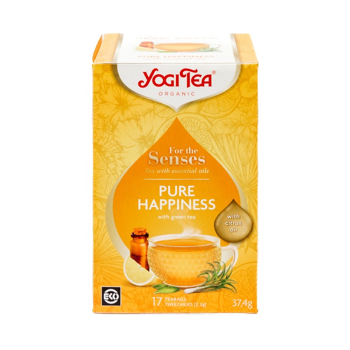 Ceai Fericire Pura, Yogi Tea, 37.4 g