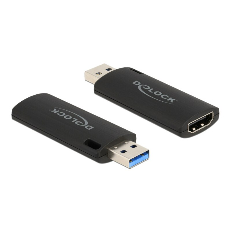 Adaptor USB/HDMI, Delock, 4K/30Hz, Negru - eMAG.ro
