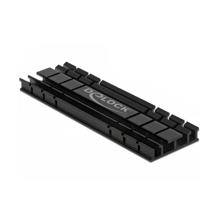 Cooler plat, Delock, Compatibil cu dispozitive M.2, 70 mm, Negru