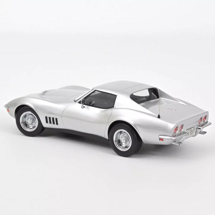 Modellautó Chevrolet Corvette Coupe 1969 szürke, 1:18 Norev