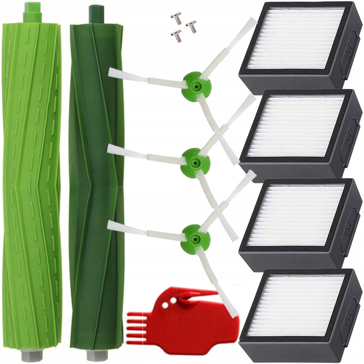 Set perii si filtre pentru aspirator iRobot Roomba, Vixen, Multicolor