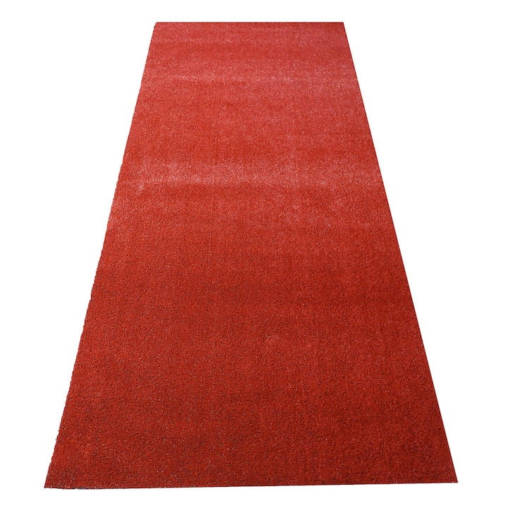 Mocheta Tip Gazon Artificial Rosu, 3,5m latime cu 4m lungime