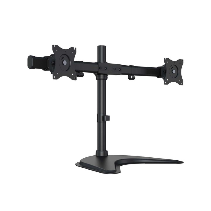 Multibrackets M Deskstand Basic Dual 15" - 27" Black, 211676, Fali-, monitor-, projektortartó