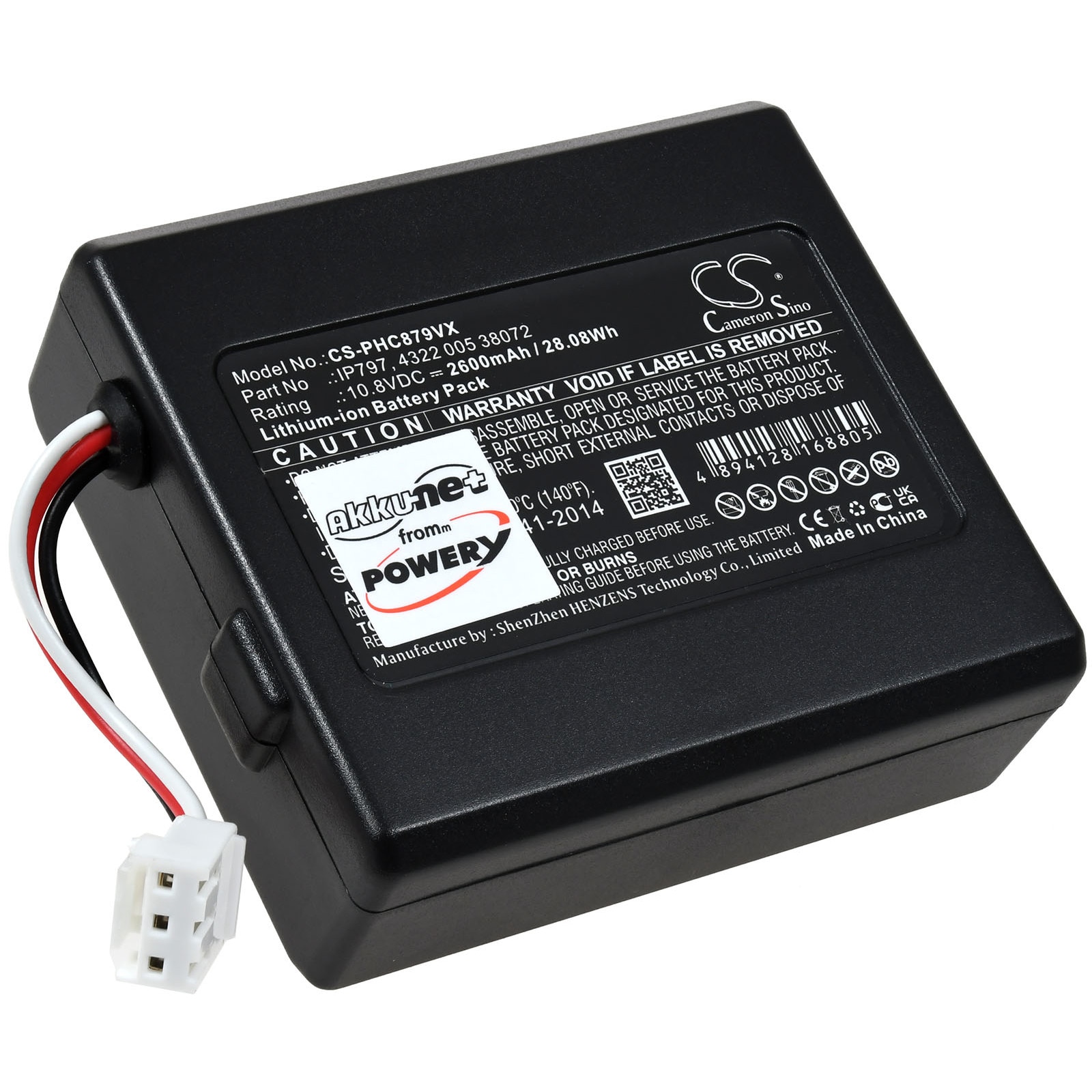 Batteria Compatibile Philips IP797 – 10,8V, 2600 MAh, Li-ion, Per Aspirapolvere Robot, Nera - 3