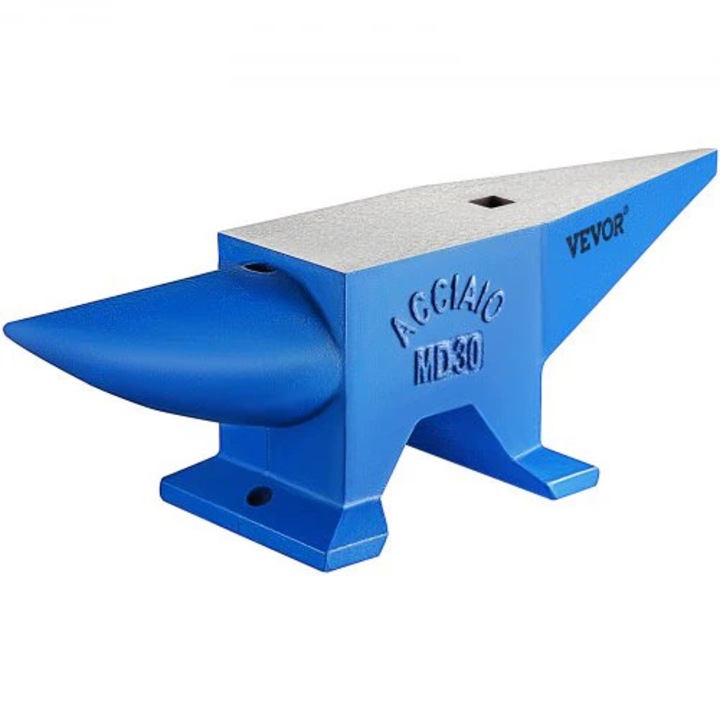 Nicovala cu un singur corn, unealta de forjare din otel turnat pentru fierarie, destinata modelarii metalelor si realizarii bijuteriilor, 66 lbs (30 kg)