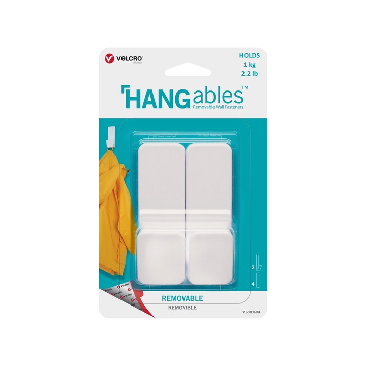 Carlige de perete, detasabile, VELCRO Hangables, set 2 buc