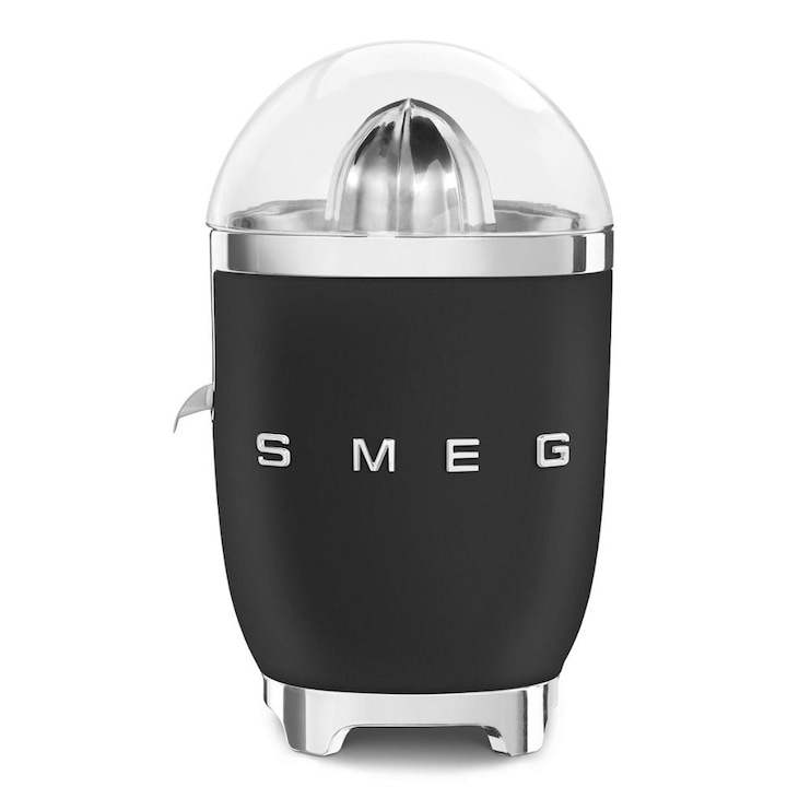 Цитрус преса SMEG CJF01BLMEU 50's Style, Мощност 70W, Черна мат