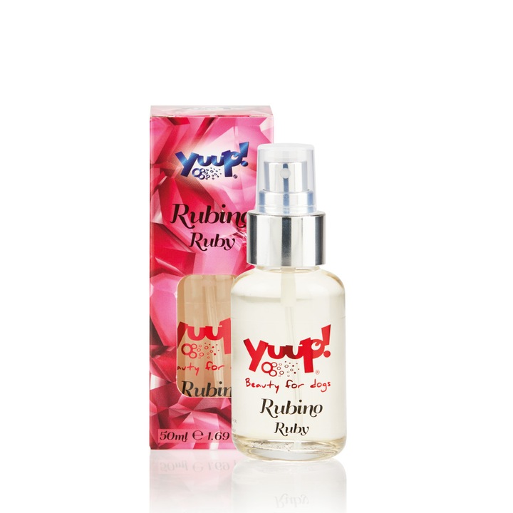 Parfum Yuup! Fashion Ruby, pentru caini si pisici, aroma de vanilie si pepene verde, concentrat, 50 ml