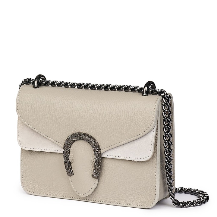 Dalia noi taska, termeszetes bor, Szürke, 15 x 20