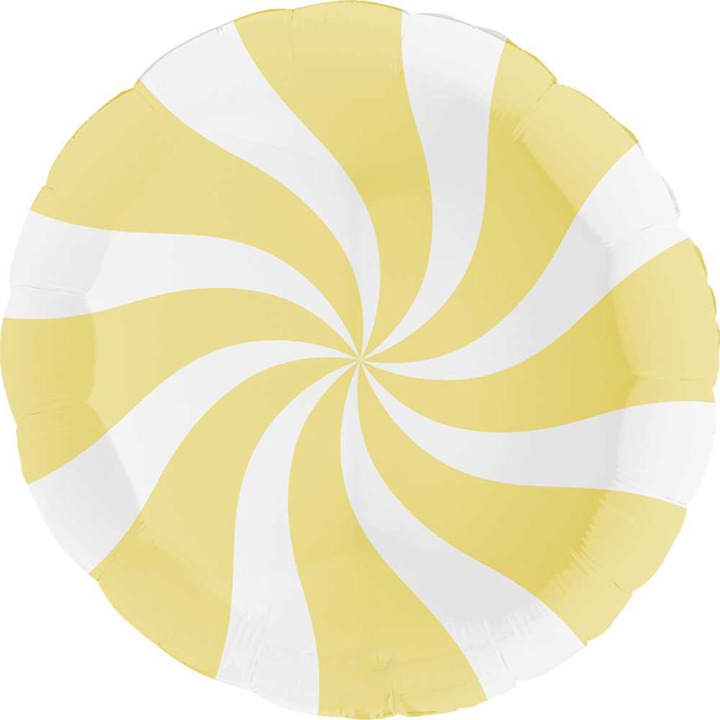 Balon Folie Rotund Acadea Alb-Vanilla, 91 cm, G118M04