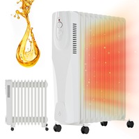 Radiator cu ulei Extralink NY-25W1, putere 2500W, 11 aripi, incalzire eficienta si uniforma, design sigur si durabil, control termic precis, ideal pentru incalzirea rapida a camerelor medii si mari, portabil si usor de utilizat