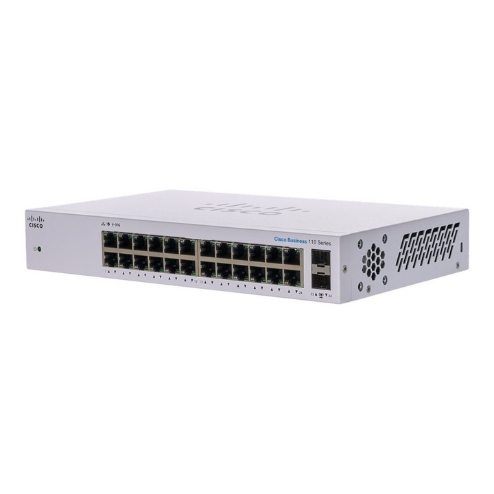 Cisco CBS110-24T 24-port Üzleti 110 Series UnMenedzselhető Switch, Switch