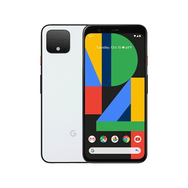 Мобилен телефон Google Pixel 4, 128GB, 4G, Clearly White