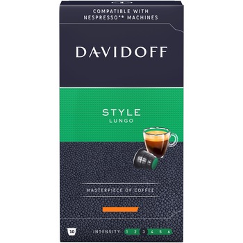 Capsule Davidoff Café Style Lungo, Cafea prajita si macinata, 10 capsule x 5.5g, Compatibil sistem Nespresso Capsule Davidoff Café Style Lungo, Cafea prajita si macinata, 10 capsule x 5.5g, Compatibil sistem Nespresso
