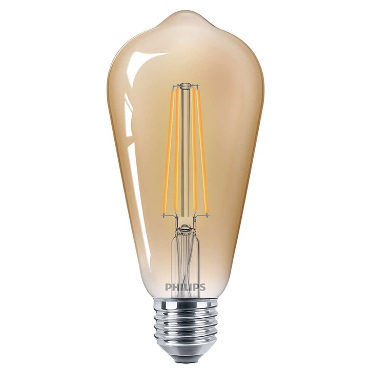Philips LED izzó, E27, 50W, 630 lm, A , fehér fény, láng alakú