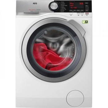 Masina de spalat rufe AEG L8FEC68S, 8 kg, 1600 RPM, Clasa B, Functie Eco TimeSave, Alb Masina de spalat rufe AEG L8FEC68S, 8 kg, 1600 RPM, Clasa B, Functie Eco TimeSave, Alb