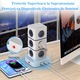 Удължител BYONDSELF®, Тип кула, 4xUSB порта/12x AC контакта, 2500W, 1.8M, Бял