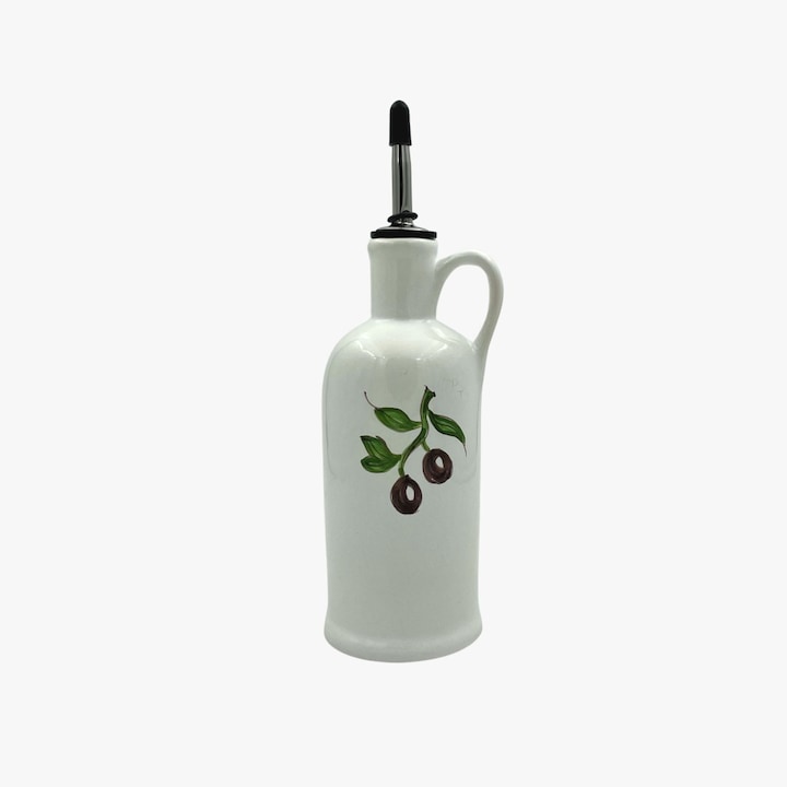 Oliviera ceramica pictata manual, model Crete, 400 ml