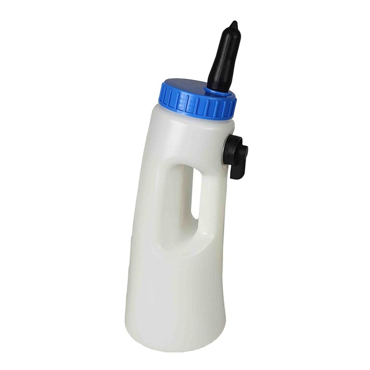 Szarvasmarha cumisüveg állítható szeleppel, 2 l