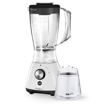 Blender TurboTronic TT-BG3, 800W, 2 Viteze + Pulse, Bol sticla 1.5L, Rasnita, Negru Blender TurboTronic TT-BG3, 800W, 2 Viteze + Pulse, Bol sticla 1.5L, Rasnita, Negru