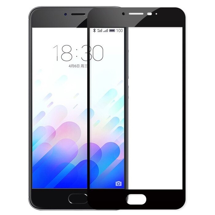 Folie protectie sticla Meizu M3 Note Black, Protects Tempered, acoperire completa