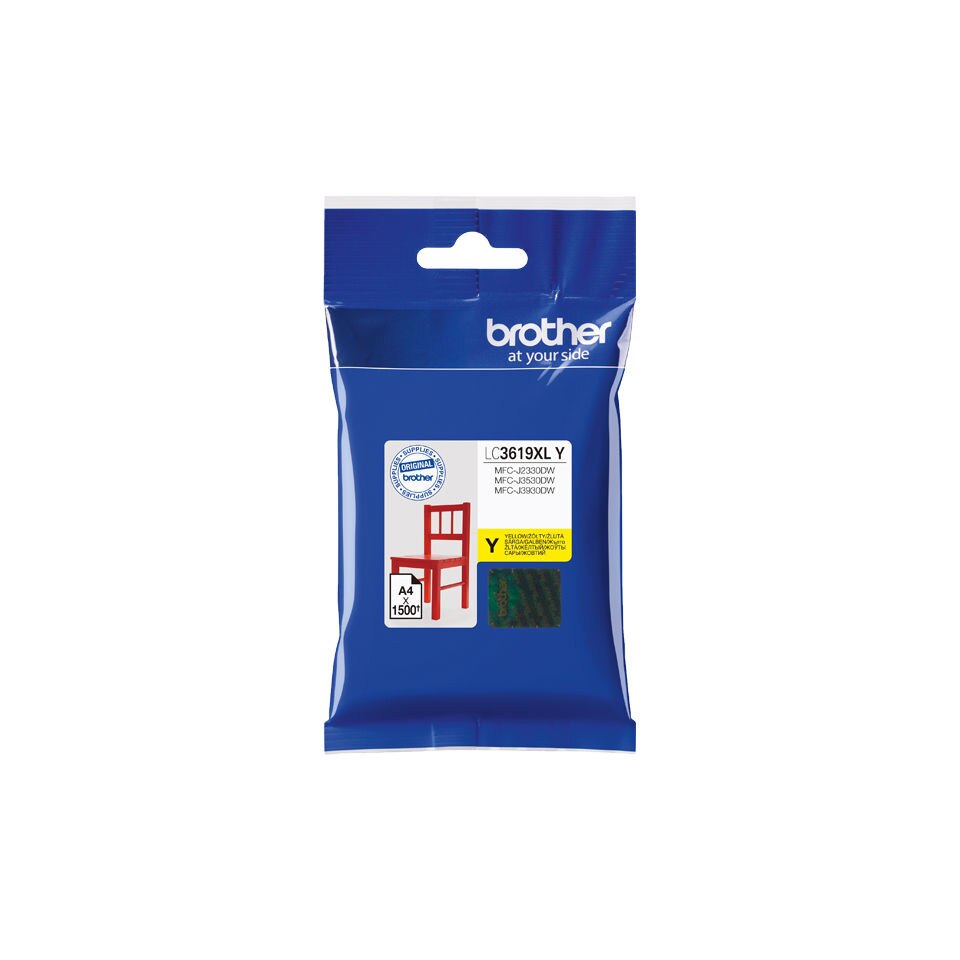Cartus Original Brother LC3619XLY, Cartridge HC Yellow for MFC-J2330DW/MFC-J3530DW/MFC-J3930DW (1.500 pagini)