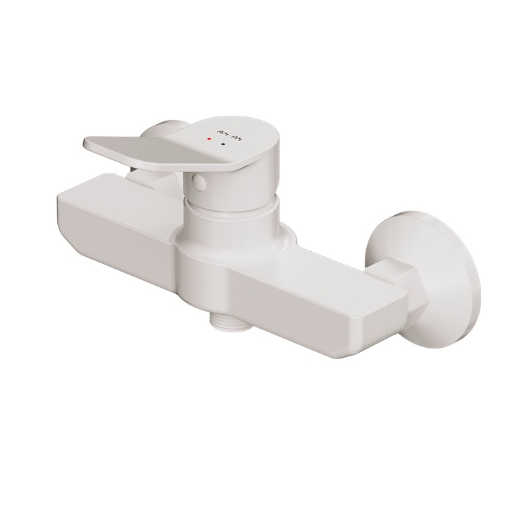 Fürdőkádcsaptelep, AM.PM X-Joy FXA20033 fehér, sárgaréz