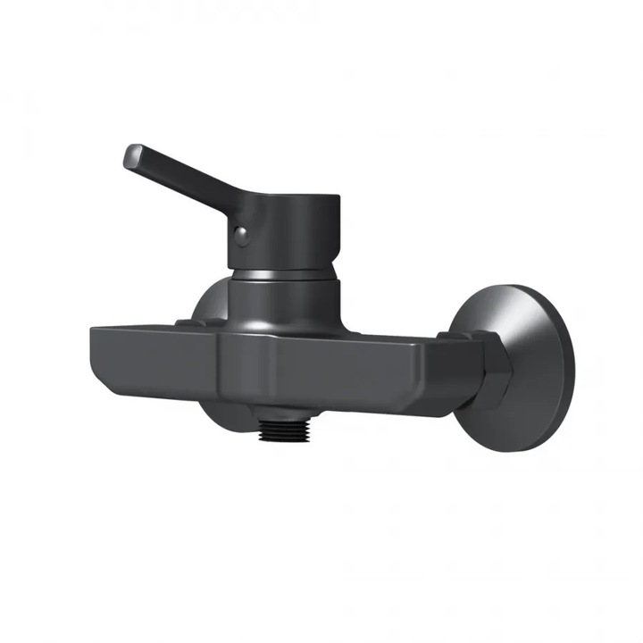 Смесител за душ AM.PM X-Joy S FXB20022 едноръкохватков, 1/2'', керамичен патрон 35 мм, превключвател, черен