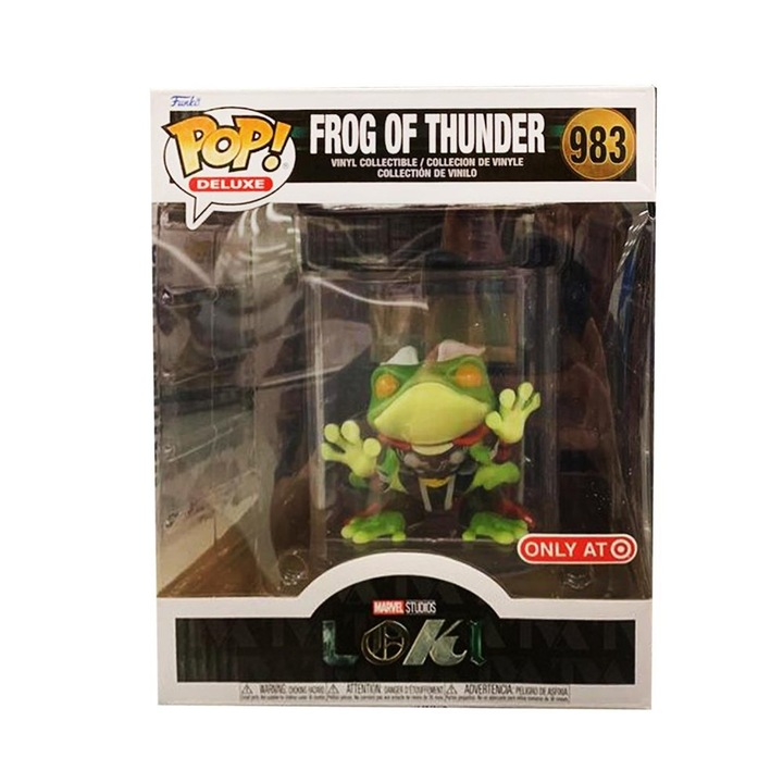 Funko POP figura, Deluxe Marvel Loki, Frog of Thunder 983, Vinyl, 15 cm, Többszínű