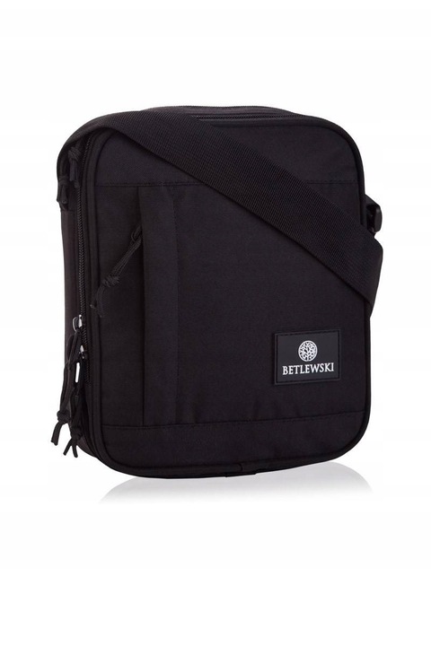 Чанта, Betlewski, през рамо, 19,5 х 7 х 24 см, черна