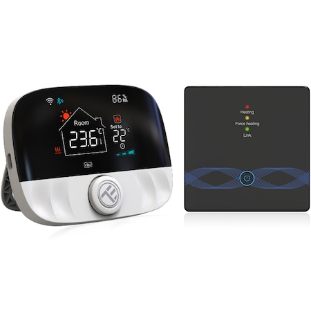 Termostat de ambient WiFi Tellur Smart, TSH02, Negru