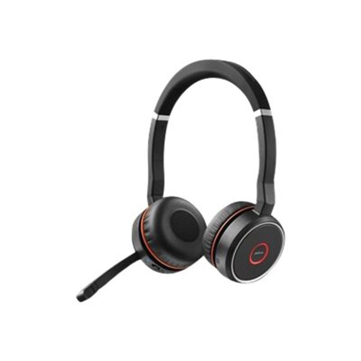 Casti cu microfon Jabra Evolve 75 SE UC Stereo Stand, Bluetooth, Negru