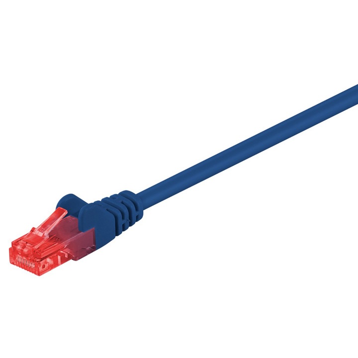 Cablu de retea UTP Goobay, Cat 6, 5 m, Albastru
