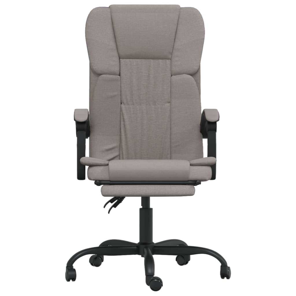 Fotoliu de birou rabatabil, pentru locuinta/biroul, gri taupe, textil ...